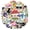 4A-50pcs, variant on 35pcs-50pcs Cute Sloth Stickers Animal Sloth Stickers Watercolor  Stickers Quirky Flower Stickers for Laptops Suitcase