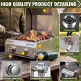 thumbnail image 4 of Parrilla de Barbacoa BESTFIRE 2 Quemadores 20,000 BTU Acero Inoxidable, 4 of 8