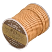 Hemptique Waxed Cotton Cord - Natural, 2 mm