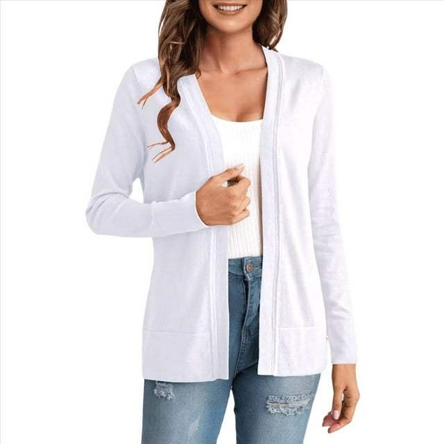 Suéter Tipo Cárdigan Abierto para Mujer (Disponible en Grandes), , Talla XL