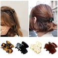 thumbnail image 4 of Small Hair Clips Mini Hair Claws for Women Girls£¬4 Pcs Non Slip Hair Claw Jaw Clamp Stylish Tortoise Shell Barrettes for Thin Thick Hair, 4 of 4