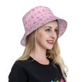 thumbnail image 6 of Sikiie Breast Cancer Awareness 1 Reflective Double-Sided Bucket Hat, Sun Hat, for Gardening, Beaching, Camping, Hiking, Fishing, 6 of 6