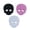 Multicolor B, variant on Halloween Shaped Cleaning Sponge Non-Scratch Pot Pad Multi-Purpose For Kitchen Bathroom 3 Pack