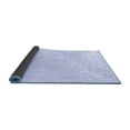 thumbnail image 2 of Ahgly Company Indoor Round Solid Blue Modern Area Rugs, 3' Round, 2 of 4