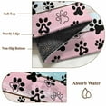 thumbnail image 2 of Blue Pink Dog Paws Prints Kitchen Runner Rug 2x6 Washable Runners for Hallway Non Slip Farmhouse Beige Wood Large Area Rug Indoor Floor Carpet for Bathroom Laundry Entryway Bedroom Living Room, 2 of 8