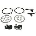 thumbnail image 1 of Bike Disc Brake Set, Erosion Resistance Bike Front Rear Caliper Kit with Brake Levers for 2.2cm Handlebars, 1 of 7