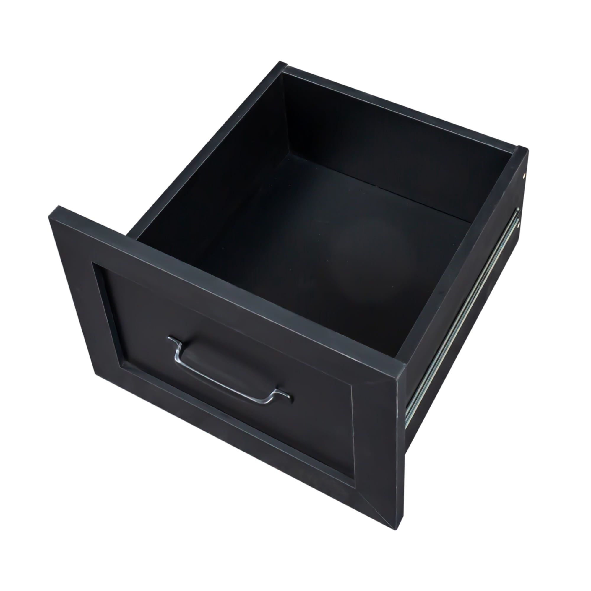 Euroco Home Office Computer Desk with Hutch, Antiqued Black finish