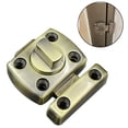 thumbnail image 2 of Pestillo de puerta Dispositivo antirrobo Cerradura de puerta de acero inoxidable cepillado para puerta de gabinete de puerta de baño Aplicable a varias puertas, pequeña cerradura de puerta de, 2 of 8