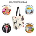 thumbnail image 7 of FORMRS Womens Canvas Tote Bag with Zipper Inner Pocket Shoulder Handbag, Christmas Forest, 7 of 7