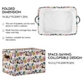 thumbnail image 2 of Yayeee Canvas Storage Basket with Handles for Shelves Fabric Bins Closet Organizer, Cute Cartoon Pattern, 2 of 8