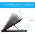 thumbnail image 2 of Naspaluro Laptop Stand, Ergonomic Portable Computer Stand with Dual Phone Holders&Heat-Vent, Multi-Angle Adjustable Laptop Riser for MacBook Pro Air, Notebook, Lenovo, Dell, More 10-15.6 Laptops, 2 of 8