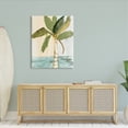 thumbnail image 2 of Stupell Industries Green Palm Tree Leaves Coconuts Oceanfront Beach Canvas Wall Art, 36 x 48, Design by Robin Maria, 2 of 5