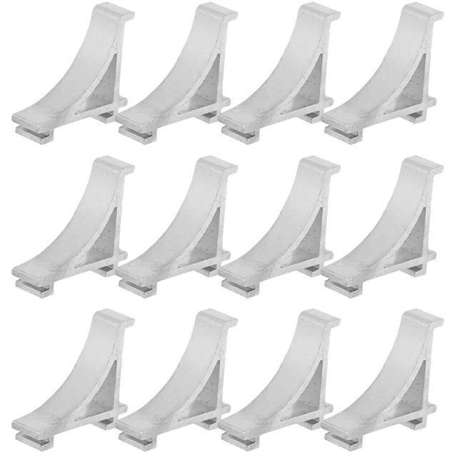 Miangastore 12 Pcs Pinces d'Étagère de Réfrigérateur Clips de Support de Réfrigérateur en Métal