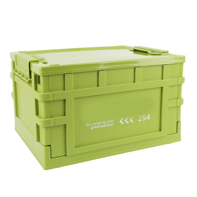 Spacious Storage Bin with Excellent Load Bearing, Easy Assembly and Wheels, Stackable Storage Bin for Clothes and More, Folding Box for Home and Outdoor Organization