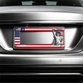 thumbnail image 5 of Metal Patriotic License Plate Frame with USA Flag and Statue Design, Standard Size for Cars, Trucks, SUVs, RVs, Rust-Resistant with Pre-Drilled Mounting Holes, 5 of 5