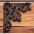 thumbnail image 2 of Midwest Craft House 3 3/4" X 3 3/4" Cast Iron Wall Mounted Brackets, Antique Brown Pack of 2, 2 of 5