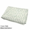 thumbnail image 5 of Floral Floor Pillow Lounger Cover, Floral Pattern Moderate Essential Botanical Herbs Flower Plants Fresh Twigs Theme, Nap Mat Printed Fabric Case for 5 Pillows, 88" x 27", Green Cream, by Ambesonne, 5 of 5