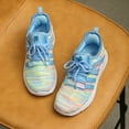 thumbnail image 6 of Kushyshoo Kids Sneakers Rainbow Blue Running Athletic Shoes for Girls Size 1 (Big Kid), 6 of 6