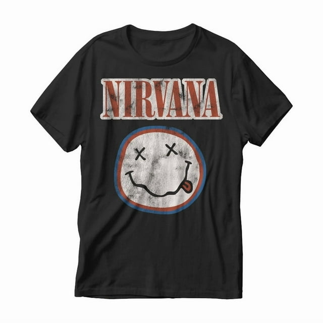Playera Nirvana para Hombre Negro Talla M