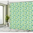 thumbnail image 5 of Ambesonne Birds Shower Curtain, Pears with Small Sparrows, 69"Wx84"L, Green Pale Blue, 5 of 5