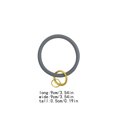 thumbnail image 3 of Inteprter Cadena para teléfono móvil para hombres y mujeres, resistente al agua, Color sólido, Universal, Flexible, anillo antipérdida, cordón de Teléfono y Comunicación Gris, 3 of 6