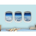 thumbnail image 2 of VWAQ Plane Window Decals Airplane Porthole Snowy Mountain Wall Stickers Aviation Decor VWAQ-PPW2, 2 of 2