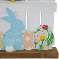 thumbnail image 7 of Northlight Happy Easter Bunny with Picket Fence Decoration - 11.75", 7 of 7