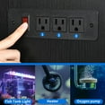 thumbnail image 5 of DEXTRUS Modern Heavy-Duty & Power Outlets Wooden Aquarium Stand, Black, 36.2L x 20.5W x 8.26H, 5 of 7
