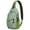 Colorful, variant on Classic Red and Green Apple Print Travel Sling Backpack, Lightweight Crossbody Bag with Cute Cartoon Fruit Pattern and Multi-Layer Storage for Apple Lovers