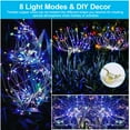 thumbnail image 6 of Moclever 480 LEDs Solar Powered Starburst Stake Fairy Lights, 4Pcs IP65 Waterproof Solar Powered Firework Lamp for Lawn Garden Outdoor Wedding Decor, Colorful, 6 of 12