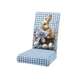 thumbnail image 2 of Hometravel Stretch Easter Bunny Chair Cover, Rabbit Print Seat Protector, Festive Table Chair Decoration for Dining Room, Home Holiday Party, 2 of 6