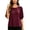 Red, variant on Vivianyo HD Women's Crew Neck Textured Blouse, Puff Short Sleeve Solid Loose Casual Summer Shirts for Women, Women's Blue, Sizes S-2XL