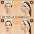 thumbnail image 7 of Spa Headbands - 9Pcs Cute Bow Headbands for Women, Skincare and Makeup, Washing Face, 7 of 7