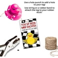 thumbnail image 3 of Lashicorn Youve Been Ducked Mini Card Cooper  50 pk 2x3.5 Attach Tags to Rubber Ducks General British Flag Car Game Eyelashes, 3 of 7