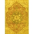 thumbnail image 1 of Ahgly Company Indoor Rectangle Medallion Yellow Traditional Area Rugs, 3' x 5', 1 of 4