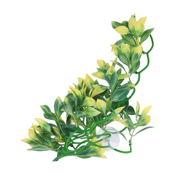 Artificial Plastic Plant, Durable Artificial Reptile Plants Aquarium Fish With Suction Cup For Reptiles Terrarium Fish