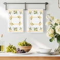 thumbnail image 2 of Lemon Yellow Kitchen Towels Set of 4, Modern Country Flower Floral Summer Spring Soft Microfiber Dish Towels, Absorbent Quick-Dry Washable Dishcloths for Kitchen Cleaning, Drying Dishes, 18x28 Inches, 2 of 9