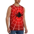 thumbnail image 2 of Kdxio Spider Web1 for Men's Muscle T-shirt,Sleeveless for Workout Running Athletic Gym Lounge Casual, 2 of 5