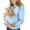 Light Blue🐈🐕#1, variant on Oksale Pet Carrier Kangaroo Pouch Hoodies for Women with Pocket Cat Dog Pouch Sweatshirts Oversized Long Sleeve Pullover 2025 White XXL