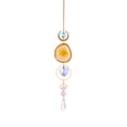 thumbnail image 2 of Sunjoy Tech Faux Crystal Pendant Shiny Creative Shape Easy to Hang Long Lasting Exquisite Gift Multicolor Agate Rough Faux Crystal Sun Catcher Window Decor, 2 of 8