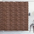thumbnail image 1 of Ambesonne Bear Shower Curtain, Flock of Big Angry Bears, 69"Wx84"L, Umber Brown and Cocoa, 1 of 3