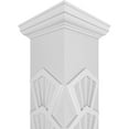 thumbnail image 4 of Ekena Millwork 12"W x 10'H Craftsman Classic Square Non-Tapered Coastal Fretwork Column w/ Tuscan Capital & Tuscan Base, 4 of 8