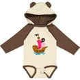 thumbnail image 3 of Inktastic Pirate ship Girls Long Sleeve Baby Bodysuit, 3 of 5