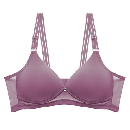 

Packs of Bras Women s Thin Bra With No Steel Ring Small Chest Large Size Gathered Breasts Comfortable And Bra