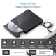 thumbnail image 3 of Unidad de CD DVD externa, grabadora de CD USB 3.0 ultradelgada con 4 puertos USB y 2 ranuras para tarjetas TF/SD, 3 of 5