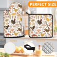 thumbnail image 2 of Black Cow Print Oven Mitts and Pot Holders Sets 4Pcs,Extra Long Oven Gloves Potholder for Kitchen Cooking Baking BBQ 100% Cotton Heat Resistant, 2 of 6