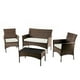 thumbnail image 1 of Sala para Jardín Ilios Innova 4 piezas chocolate gris mueble para jardín color café, 1 of 9