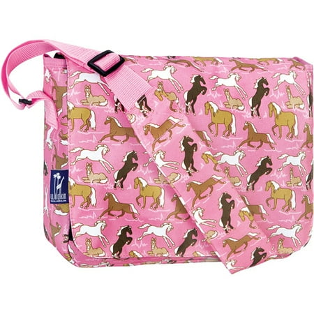 Wildkin Horses in Pink Kickstart Messenger Bag
