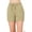Beige, variant on Women & Plus Comfy Drawstring Waist French Terry Fleece Bermuda Shorts with Pockets (LT ROSE, XL)