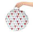 thumbnail image 2 of Heart Round Floor Cushion with Handle, Valentine's Day Theme Repetitive Hearts Love Romance Art Style Pattern, Decorative Pillow for Living Room & Dorms, 18" Round, Ruby Pale Blue White, by Ambesonne, 2 of 4